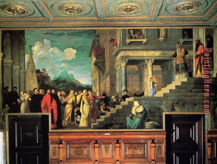 Titian Entry of Mary Into The Temple
